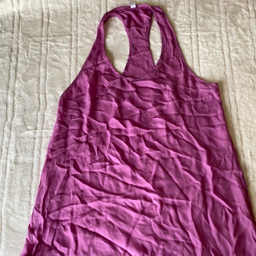 Zinke Silk Lulu cover up dress orchid large NWT